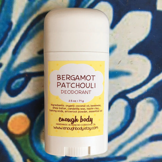 Bergamot Patchouli Natural Deodorant Stick