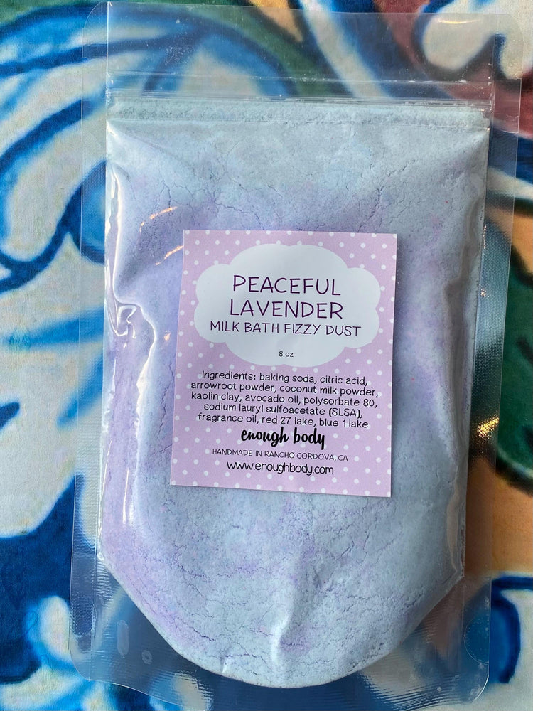 Peaceful Lavender Milk Bath Bomb Fizzy Dust