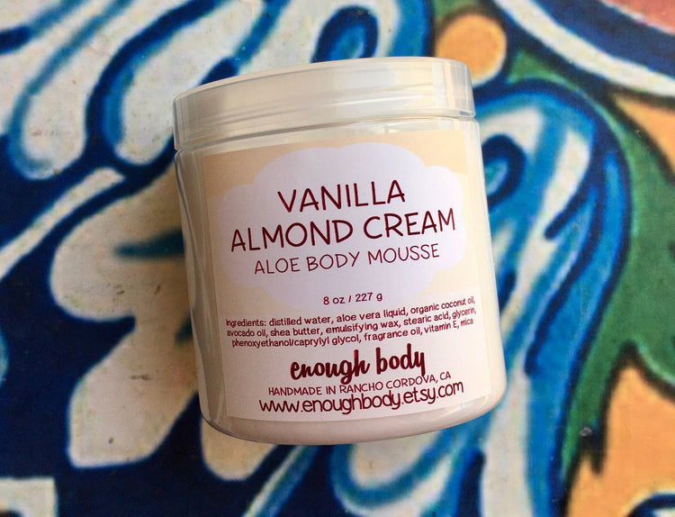 Vanilla Almond Cream Aloe Body Mousse