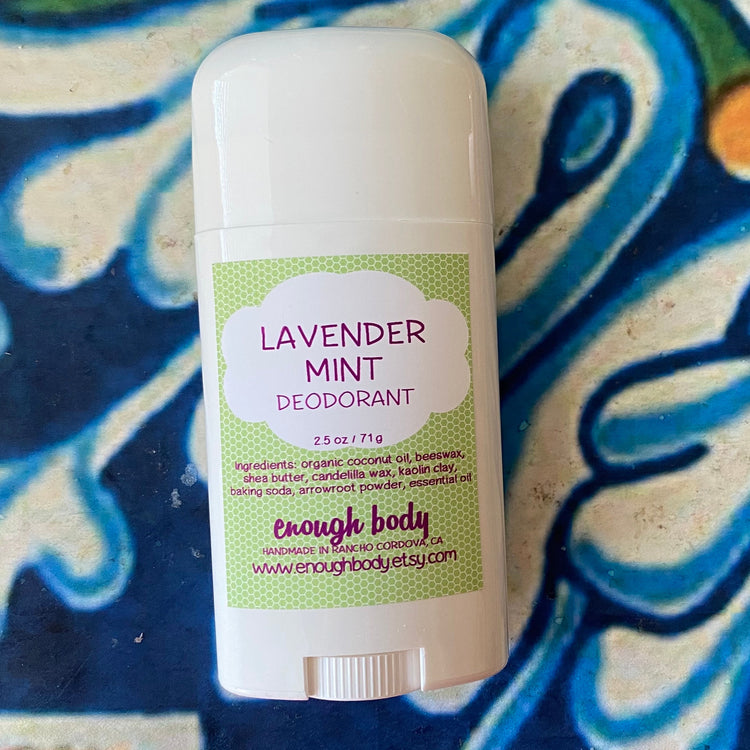 Lavender Mint Natural Deodorant Stick