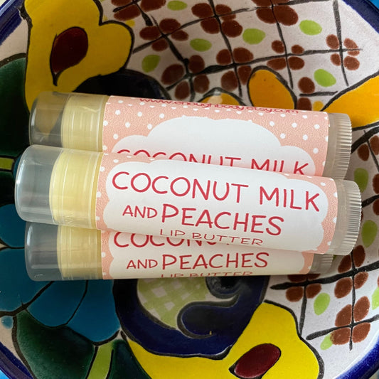 Coconut Milk and Peaches Lip Butter