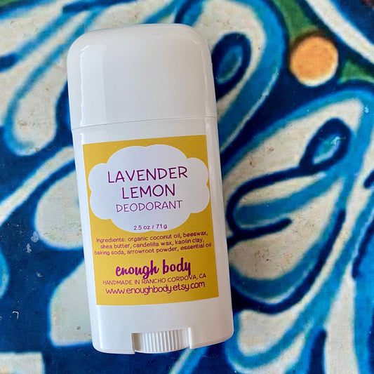 Lavender Lemon Natural Deodorant Stick