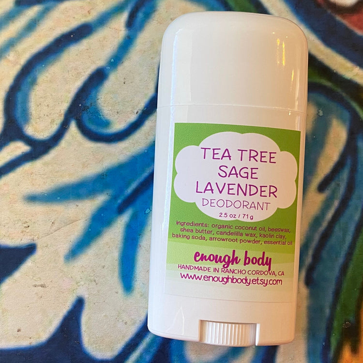 Tea Tree Sage Lavender Natural Deodorant Stick