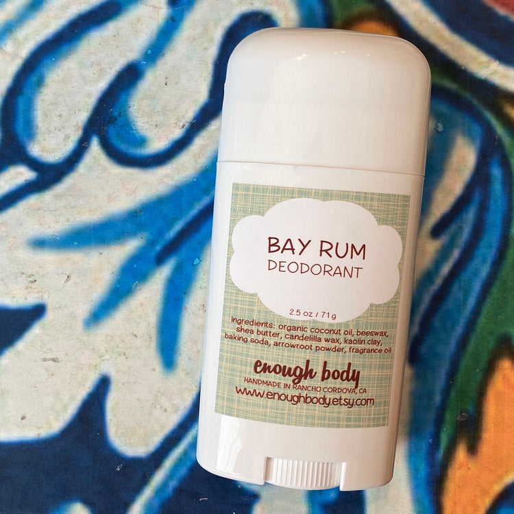 Bay Rum Natural Deodorant Stick