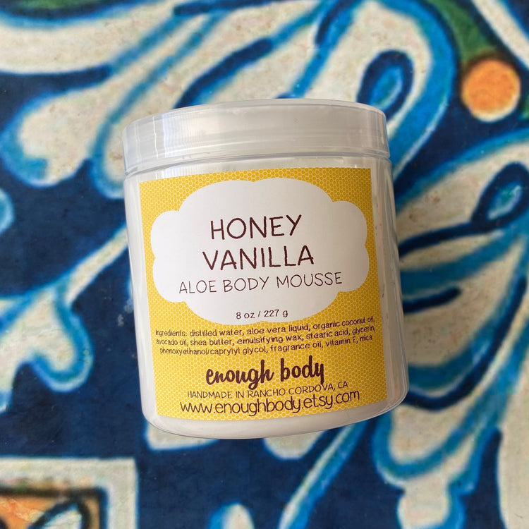 Honey Vanilla Aloe Body Mousse