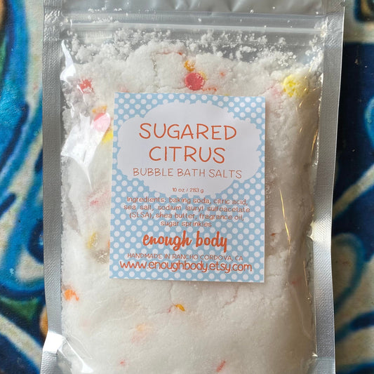 Sugared Citrus Bubble Bath Salts