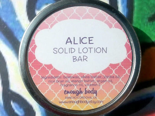 Alice Solid Lotion Bar